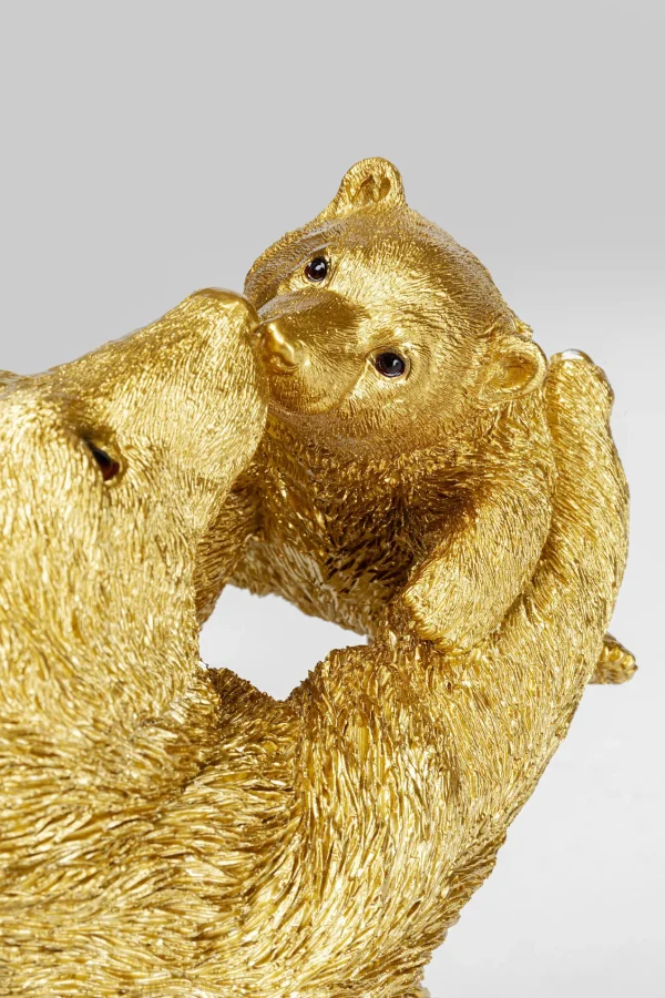 Figura decorativa Bear Lucky Mom oro 27cm - KARE