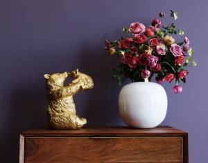 Figura decorativa Bear Lucky Mom oro 27cm - KARE