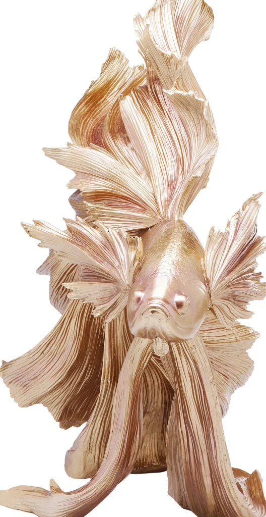 FIGURA DECORATIVA BETTA FISH ORO - KARE