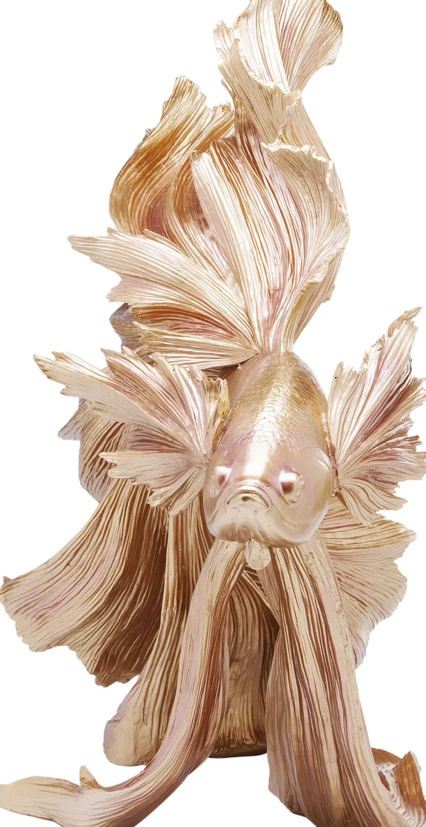 FIGURA DECORATIVA BETTA FISH ORO - KARE