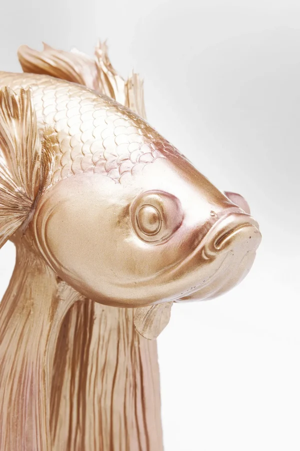 FIGURA DECORATIVA BETTA FISH ORO - KARE