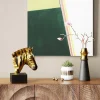 Figura decorativa con forma di testa di zebra - KARE