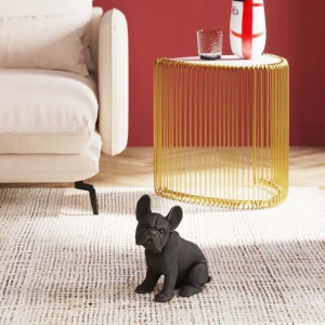 Figura decorativa con forma di cane (bulldog) in attesa di dolcetti - KARE