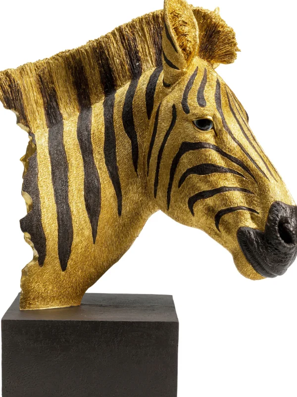 Figura decorativa con forma di testa di zebra - KARE