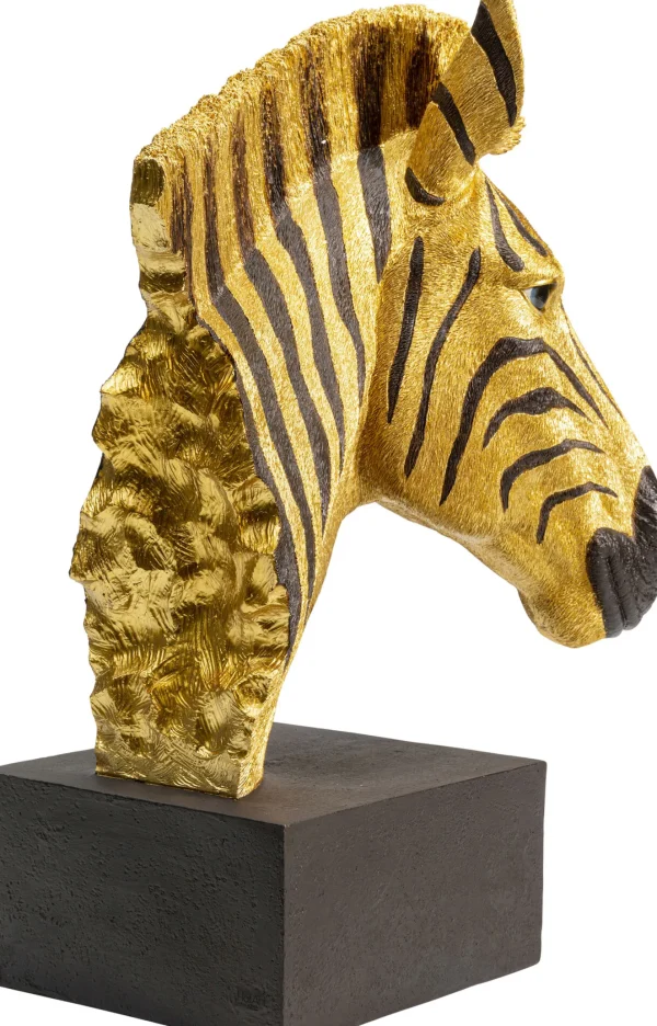 Figura decorativa con forma di testa di zebra - KARE