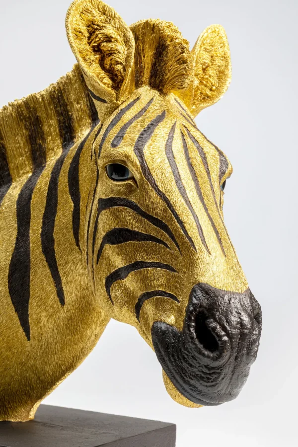 Figura decorativa con forma di testa di zebra - KARE