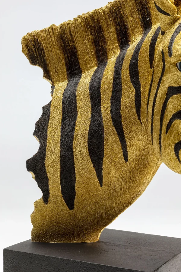 Figura decorativa con forma di testa di zebra - KARE