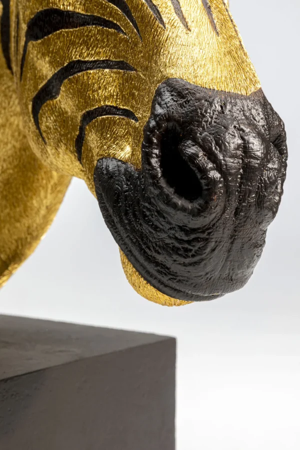 Figura decorativa con forma di testa di zebra - KARE
