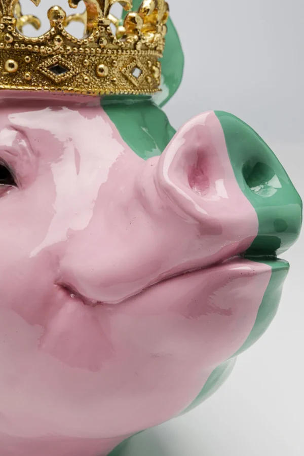 Figura decorativa Crowned Pig 28cm - KARE