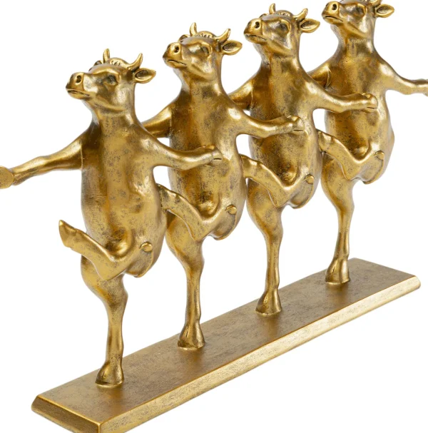 Figura decorativa Dancing Cows Oro 40cm - KARE