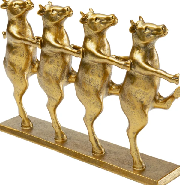 Figura decorativa Dancing Cows Oro 40cm - KARE
