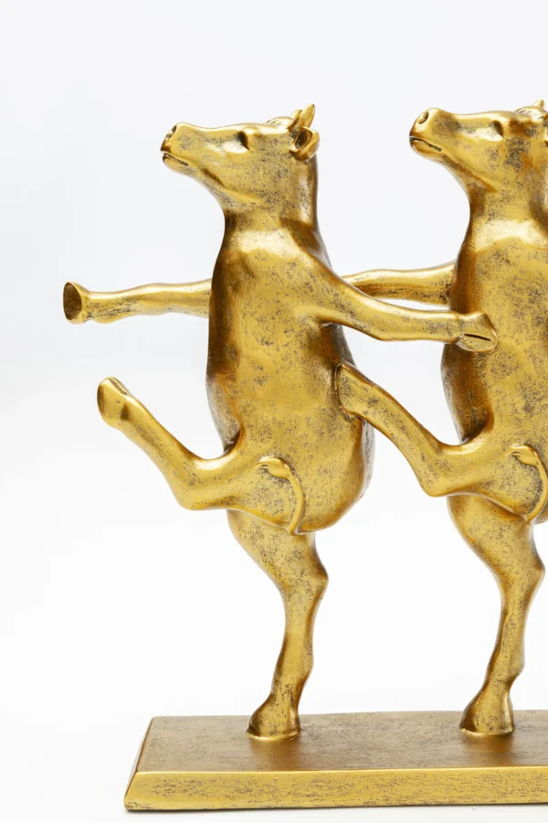 Figura decorativa Dancing Cows Oro 40cm - KARE