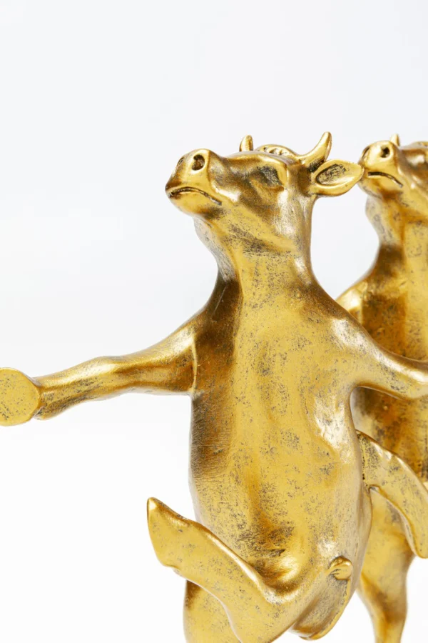 Figura decorativa Dancing Cows Oro 40cm - KARE