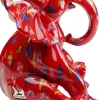 Figura decorativa Elefante Dots Rosso 18cm - KARE