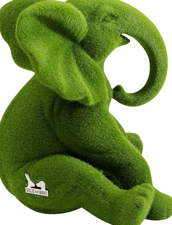 Figura Decorativa Elephant Flock Verde 18cm - KARE