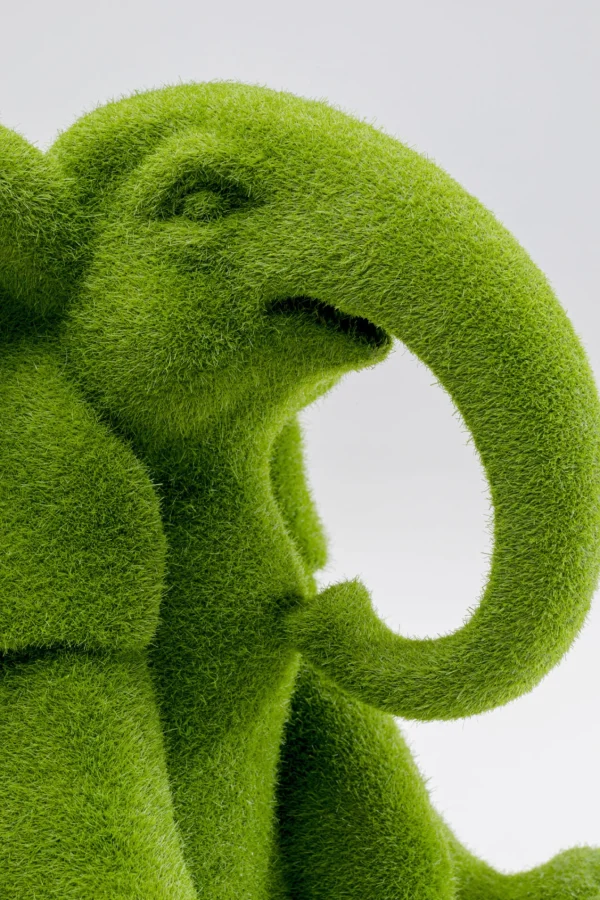 Figura Decorativa Elephant Flock Verde 18cm - KARE