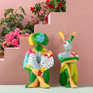 Figura decorativa Gangster Rabbit Colore 80cm - KARE