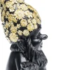 Figura decorativa Gnome Meditation nero-oro 19cm - KARE