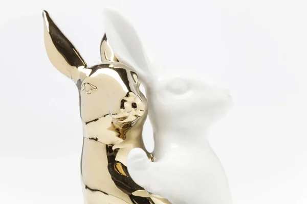FIGURA DECORATIVA HUGGING RABBITS MEDIO - KARE