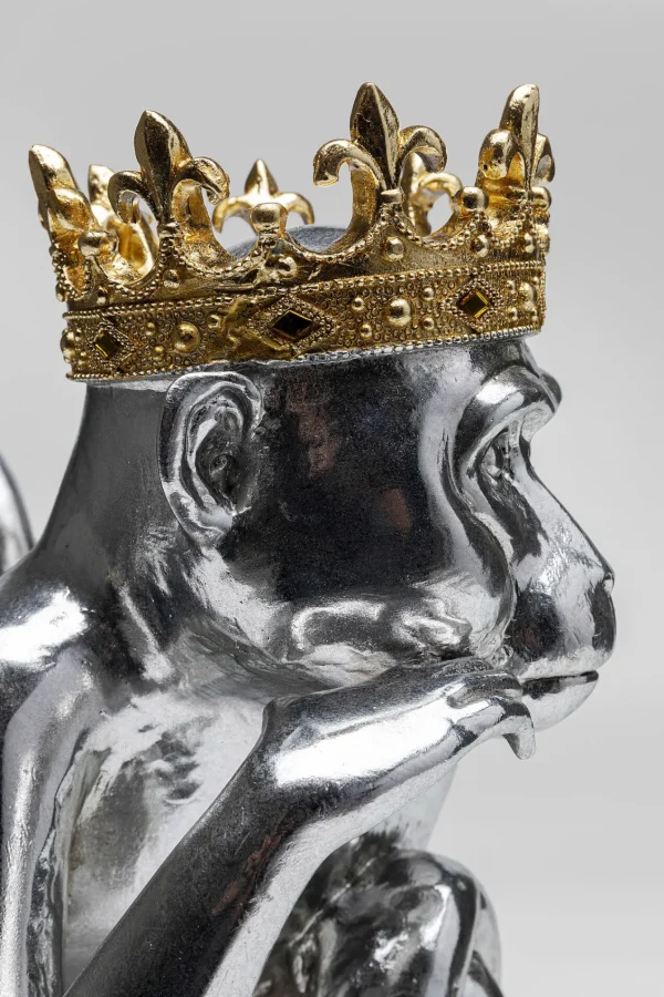 Figura decorativa King Lui argento 35cm - KARE