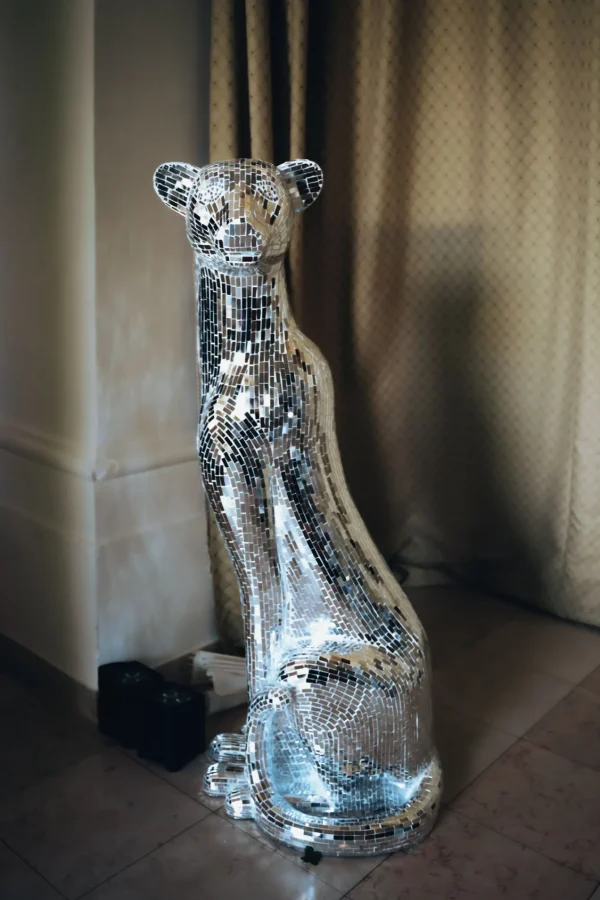 Figura Decorativa Mosaik Welcome Panther Destra XL - KARE