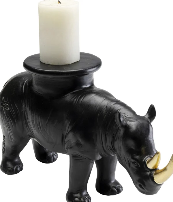 Figura decorativa Rhino Nero 41cm - KARE