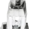 Figura Decorativa Sitting Cat Rivet Cromo - KARE