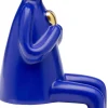 Figura decorativa Sitting Rabbit Heart blu 29cm - KARE