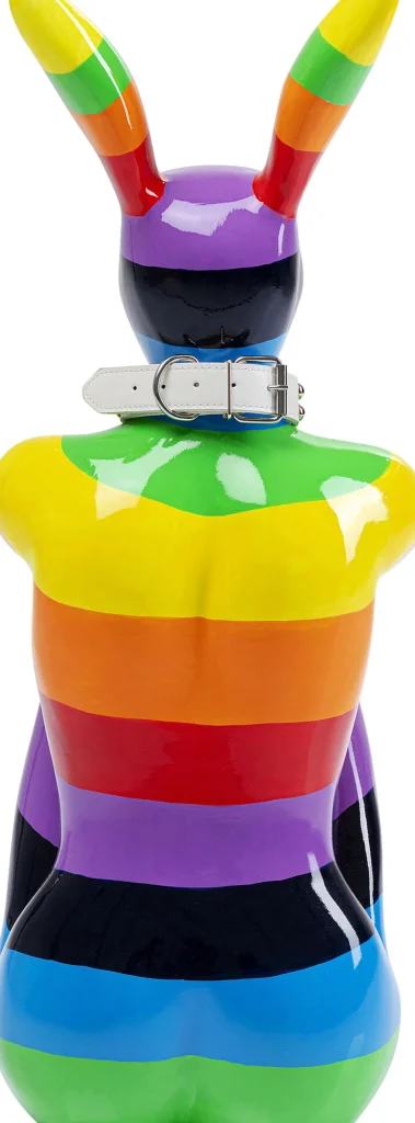 FIGURA DECORATIVA SITTING RABBIT RAINBOW 80 - KARE