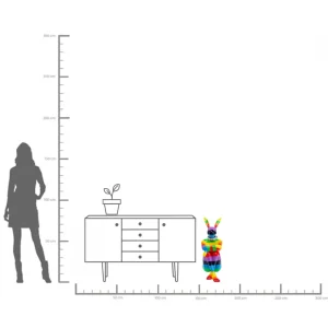 FIGURA DECORATIVA SITTING RABBIT RAINBOW 80 - KARE