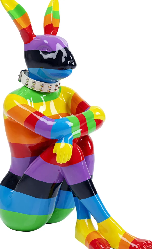 FIGURA DECORATIVA SITTING RABBIT RAINBOW 80 - KARE