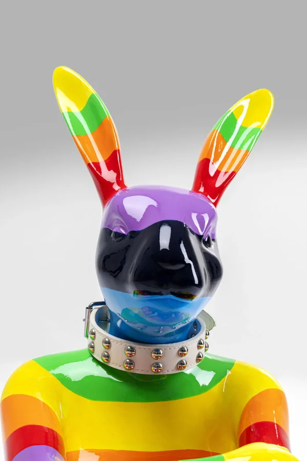 FIGURA DECORATIVA SITTING RABBIT RAINBOW 80 - KARE