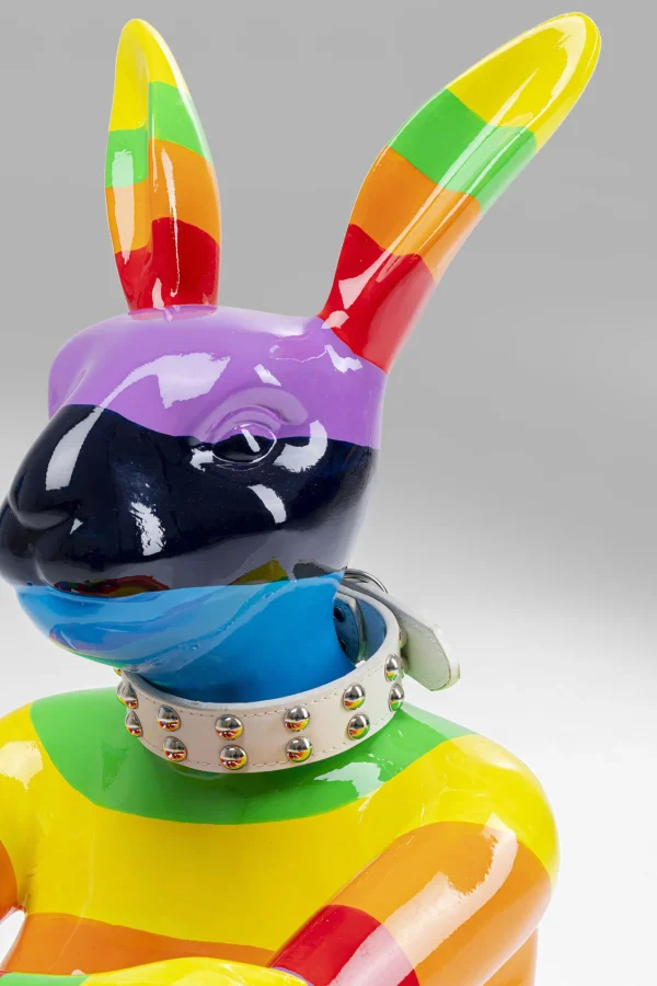 FIGURA DECORATIVA SITTING RABBIT RAINBOW 80 - KARE