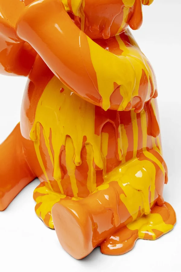 Figura decorativa Sitting Gelato Bear arancione 37 - KARE