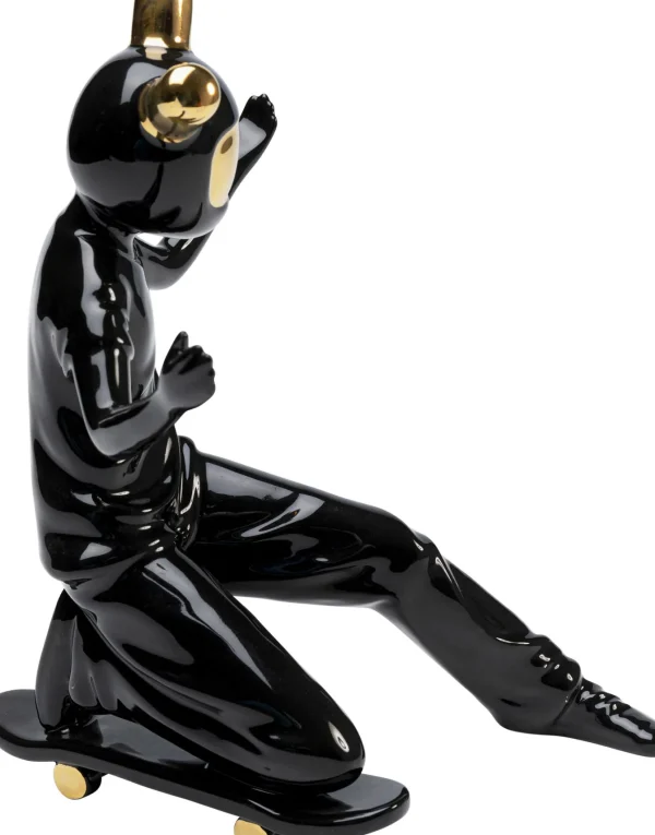 Figura decorativa Skating Astronaut nero 21cm - KARE