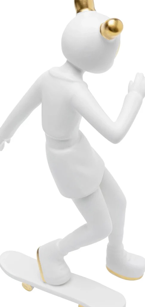 Figura decorativa Skating Astronaut bianco 33cm - KARE