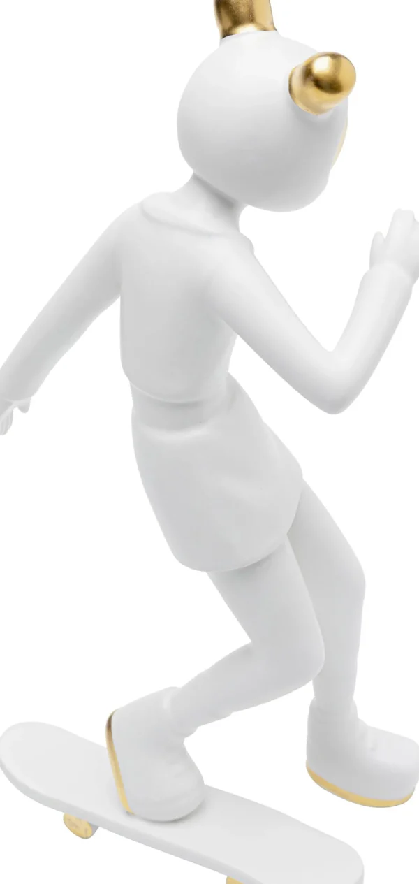 Figura decorativa Skating Astronaut bianco 33cm - KARE