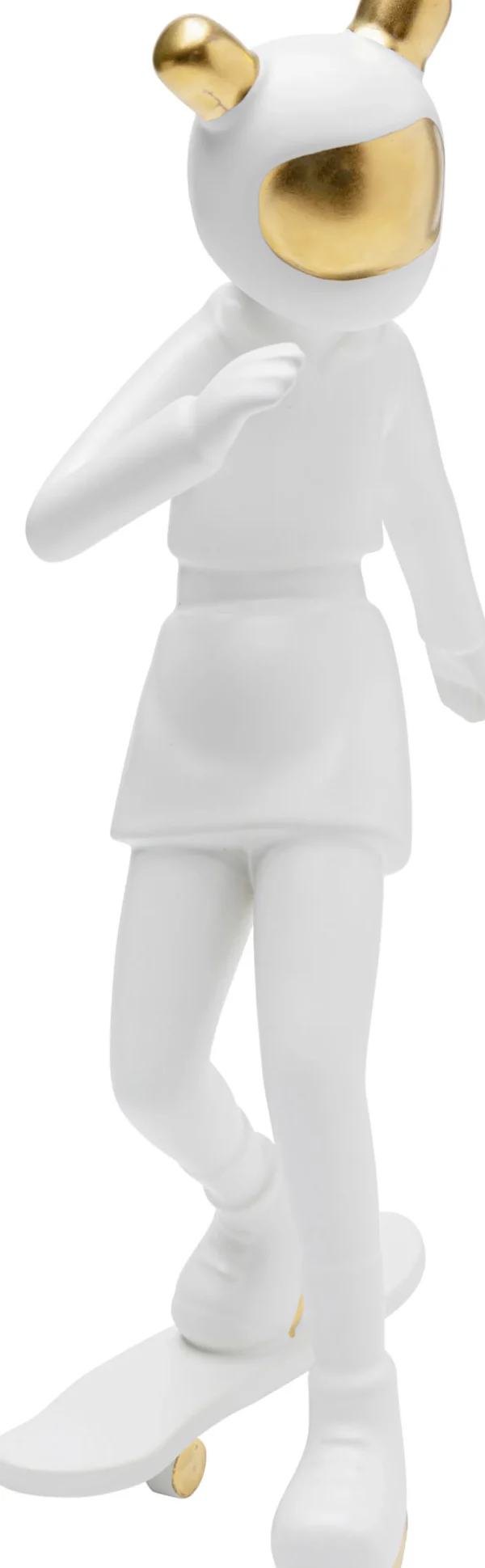 Figura decorativa Skating Astronaut bianco 33cm - KARE
