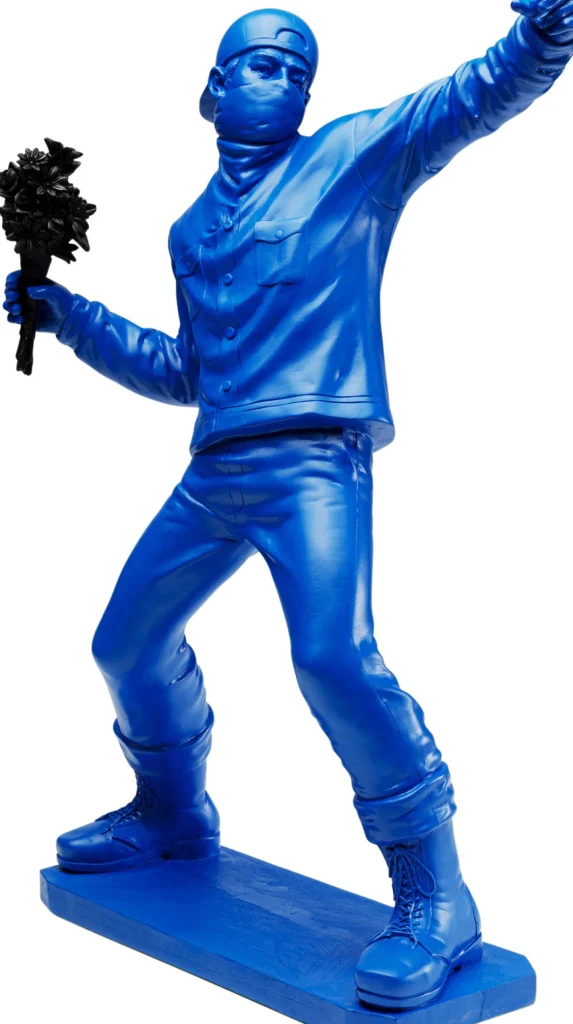 Figura decorativa Street Art Bouquet Blu 67cm - KARE