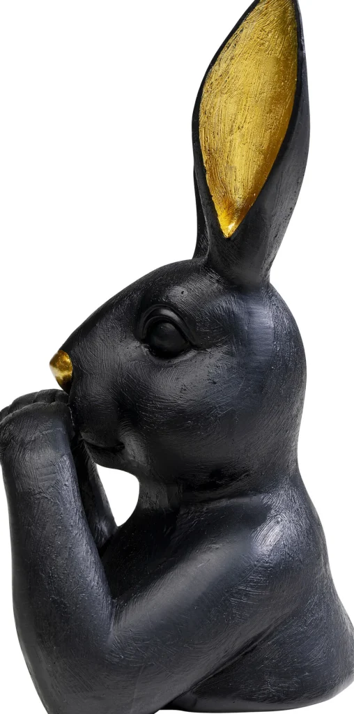 Figura decorativa Sweet Rabbit nero 23cm - KARE