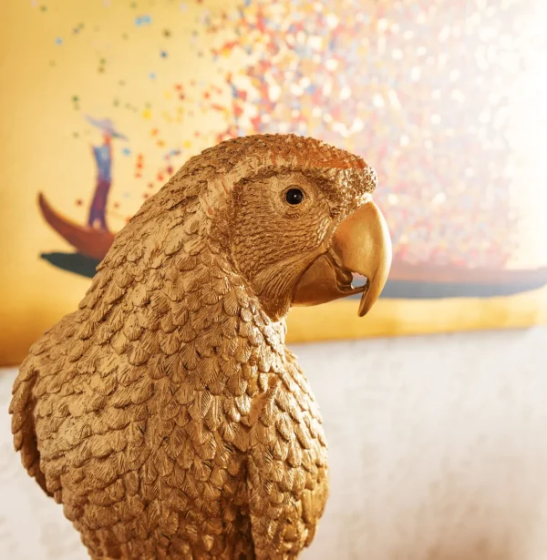 Figurina Deco Pappagallo Oro - KARE