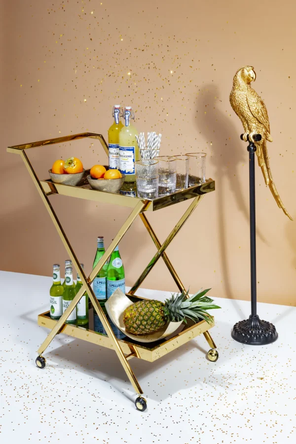 Figurina Deco Pappagallo Oro - KARE