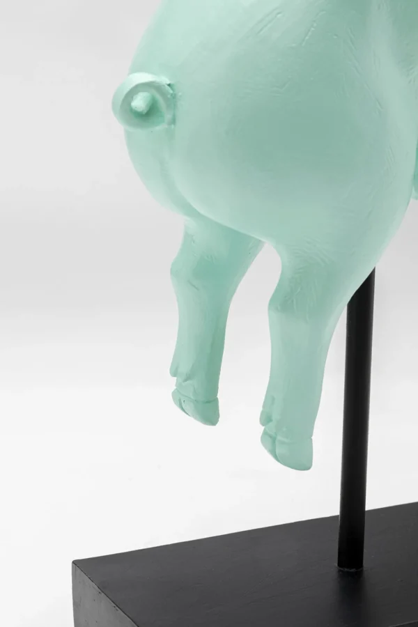 Figurina decorativa Flying Pig turchese 29cm - KARE