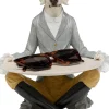 Figurina decorativa Gentleman Dog Tray 29cm - KARE