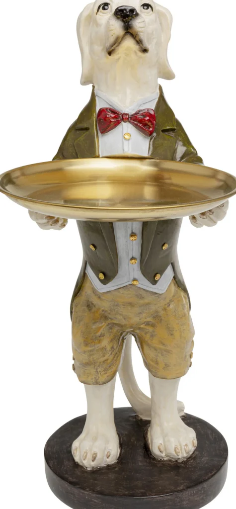 Figurina decorativa Gentleman Dog Tray 43cm - KARE
