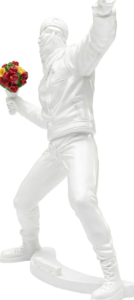 Figurina decorativa Street Art Bouquet Bianco 27cm - KARE