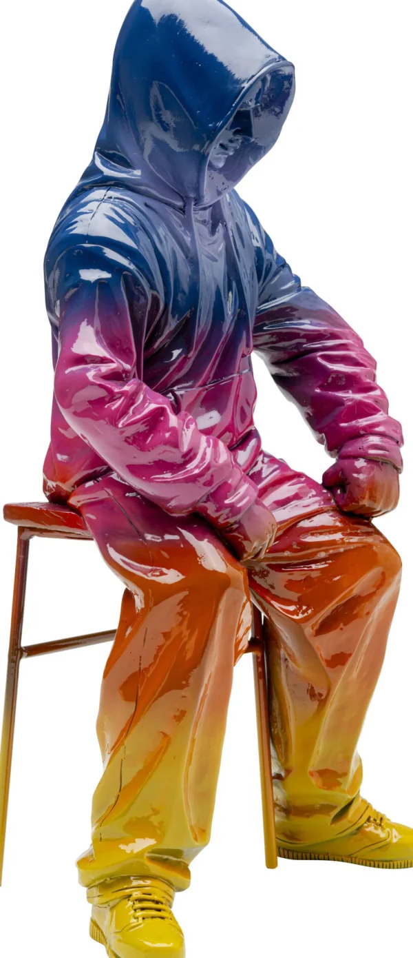 Figurina decorativa Street Art Boy Rainbow 36cm - KARE