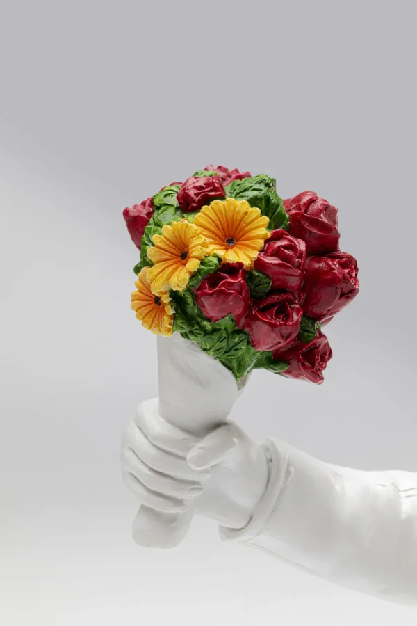 Figurina decorativa Street Art Bouquet Bianco 27cm - KARE