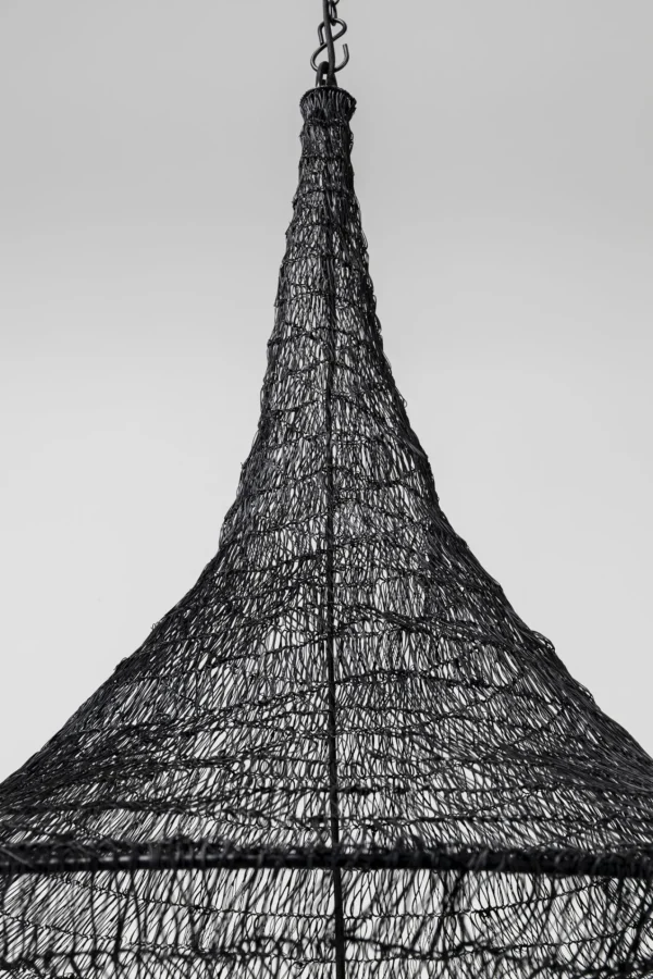Lampada a sospensione / Lampadario "Cocoon Black" nero Ø89cm - KARE