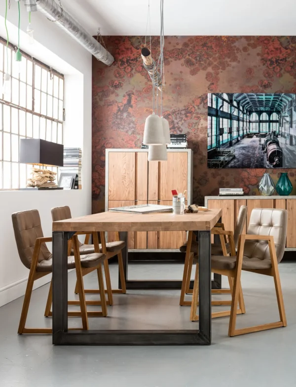 Lampada a sospensione dal design industriale - Dining Concrete - con tre punti luce in cemento - KARE